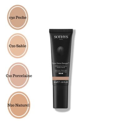 Skin @ home - make up - Sothys foundation teint detox energie